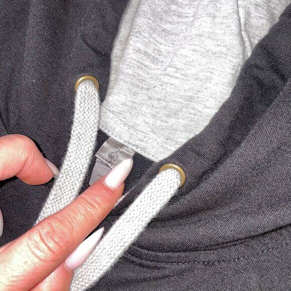 SnowBound brand pull over hoodie black bear logo drawstring hood SZ M - Picture 8 of 9